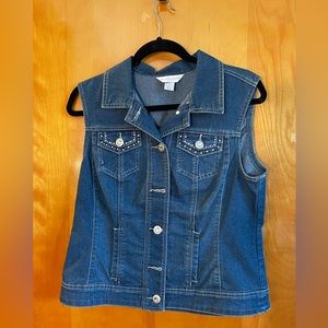 Christopher and Banks Denim Vest